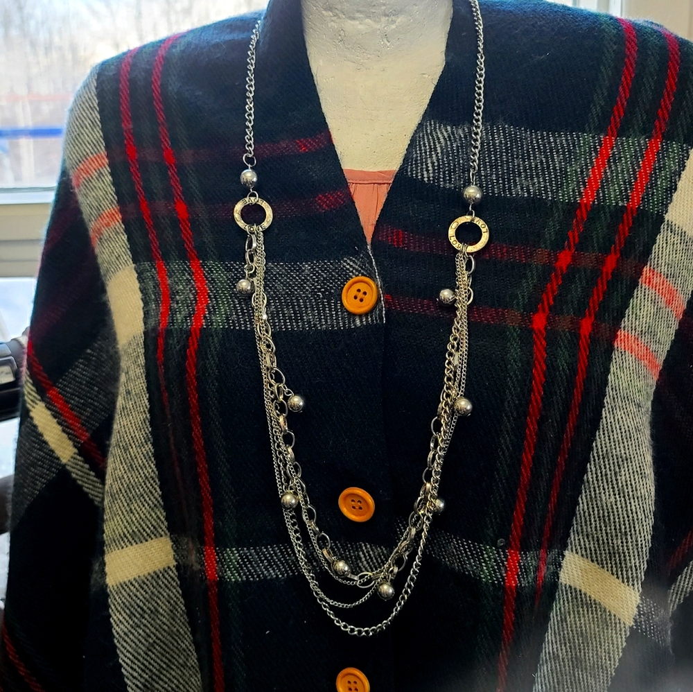 Silver Tone Fashion Necklace
